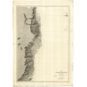 Reproduction carte marine ancienne - 4936 - CORSE (Côte Est), BASTIA, PORTO, VECCHIO - FRANCE (Côte Sud) - MEDITERRANEE, TYRRHEN