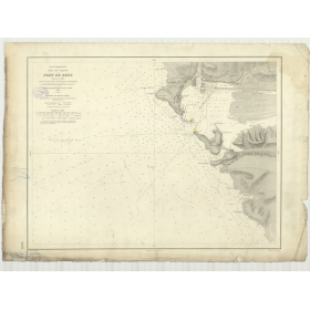 Reproduction carte marine ancienne Shom - 5026 - pORT-DE-BOUC (Port) - FRANCE (Côte Sud) - MEDITERRANEE - (1898 - ?)