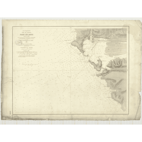 Reproduction of old nautical chart - 5026 - PORT-DE-BOUC (Port) - FRANCE (Côte Sud) - MEDITERRANEE - (1898 - ?)