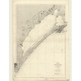 Reproduction carte marine ancienne - 5729 - LION (Golfe), THAU (Etang) - FRANCE (Côte Sud) - MEDITERRANEE - (1932 - 1987)