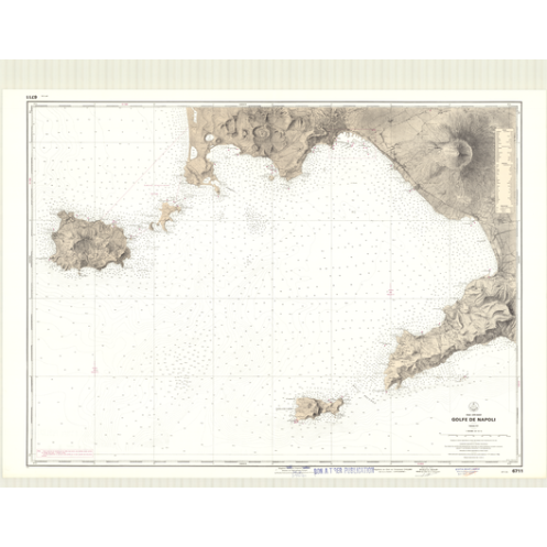 Reproduction carte marine ancienne - 6711 - NAPOLI (Golfe) - ITALIE (Côte Ouest) - MEDITERRANEE - (1977 - ?) Reproduction carte marine ancienne - 6711 - NAPOLI (Golfe) - ITALIE (Côte Ouest) - MEDITERRANEE - (1977 - ?)