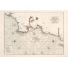 Carte marine ancienne de la Baie d'Audierne à l'Ile de Groix en 1693