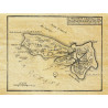 Reproduction of old nautical chart of the Isle of Ré in 1696 by "Basse Marée"