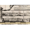 Reproduction of old nautical chart of Brittany in 1693