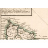 Reproduction carte marine ancienne de Belle Île en 1761