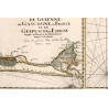 Reproduction carte marine ancienne de Guyenne et Gascogne en 1693