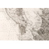 Reproduction carte marine ancienne des îles de Ré et d'Oléron en 1765