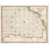 Reproduction of old nautical chart of the Bay of Biscay in 1693