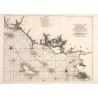 Reproduction carte marine ancienne de Morbihan en 1693