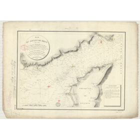 Reproduction carte marine ancienne Shom - 112 - BREST (Goulet) - FRANCE (Côte Ouest) - Atlantique - (1822 - 1902)