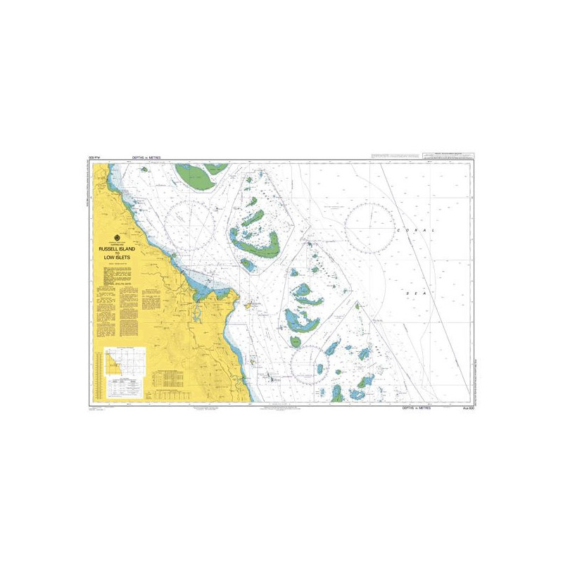 Australian Hydrographic Office - AUS830 - Russell Island to Low Islets