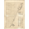 Carte marine ancienne - 321 - TERRE-NEUVE (Côte Ouest), SAINT, GREGORY (Cap), FEROLLE (Pointe), GREGORY (Pointe) - ATLANTIQUE -