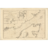 Reproduction carte marine ancienne Shom - 322 - TERRE-NEUVE (Côte Nord), FEROLLE (Pointe), BELLE, ISLE - Atlantique - (