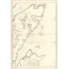 Reproduction carte marine ancienne Shom - 325 - TERRE-NEUVE (Côte Est), BAULD (Cap), SAINT, JOHN (Cap) - Atlantique - (