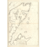 Reproduction carte marine ancienne - 325 - TERRE-NEUVE (Côte Est), BAULD (Cap), SAINT, JOHN (Cap) - ATLANTIQUE - (1784 - 1835)