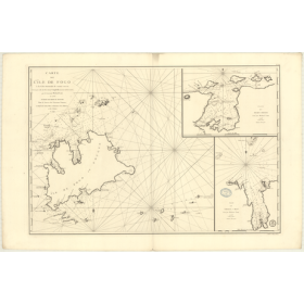 Reproduction carte marine ancienne - 326 - TERRE-NEUVE (Côte Est), FOGO (île) - ATLANTIQUE - (1792 - ?)