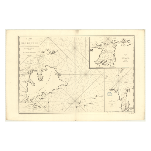 Carte marine ancienne - 326 - TERRE-NEUVE (Côte Est), FOGO (île) - Atlantique - (1792 - ?)