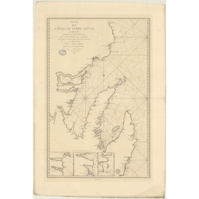 Reproduction carte marine ancienne - 327 - TERRE-NEUVE (Côte Est), BONAVISTA (Cap), BROYLE (Cap) - ATLANTIQUE - (1792 - ?)