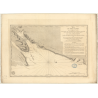 Reproduction carte marine ancienne Shom - 332 - SAINT-LAURENT (Golfe), pRINCE EDOUARD (île), SAINTE-ANNE (Rade), d'UPHI