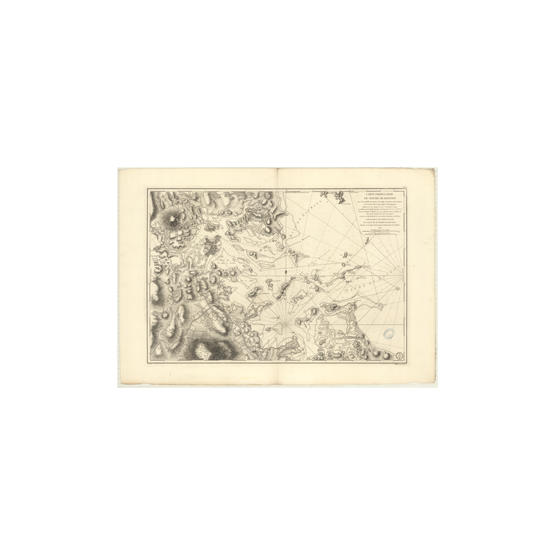 Carte marine ancienne - 336 - MAINE (Baie), BOSTON (Port) - ETATS-UNIS (Côte Est) - ATLANTIQUE, AMERIQUE DU NORD (Côte Est) - (1