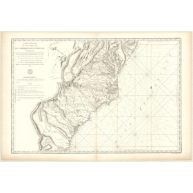 Reproduction carte marine ancienne - 338 - MAY (Cap), JACKSONVILLE - ETATS-UNIS (Côte Est) - ATLANTIQUE, AMERIQUE DU NORD (Côte