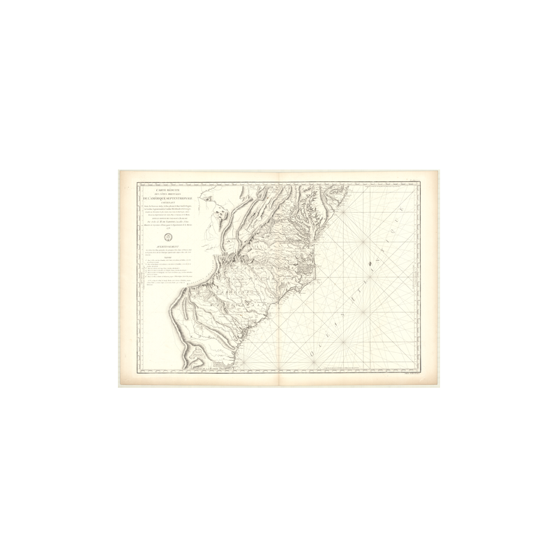 Carte marine ancienne - 338 - MAY (Cap), JACKSONVILLE - ETATS-UNIS (Côte Est) - ATLANTIQUE, AMERIQUE DU NORD (Côte Est) - (1778