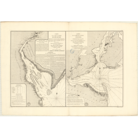Reproduction carte marine ancienne - 339 - DELAWARE (Baie) - ETATS-UNIS (Côte Est) - ATLANTIQUE, AMERIQUE DU NORD (Côte Est) - (