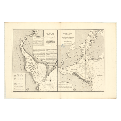 Reproduction carte marine ancienne Shom - 339 - d'LAWARE (Baie) - ETATS-UNIS (Côte Est) - Atlantique,AMERIQUE de NORD (