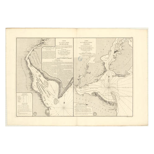 Carte marine ancienne - 339 - d'LAWARE (Baie) - ETATS-UNIS (Côte Est) - Atlantique, AMERIQUE de NORD (