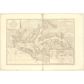 Reproduction carte marine ancienne Shom - 340 - CHESAPEAKE (Baie) - ETATS-UNIS (Côte Est) - Atlantique - (1778 - ?)