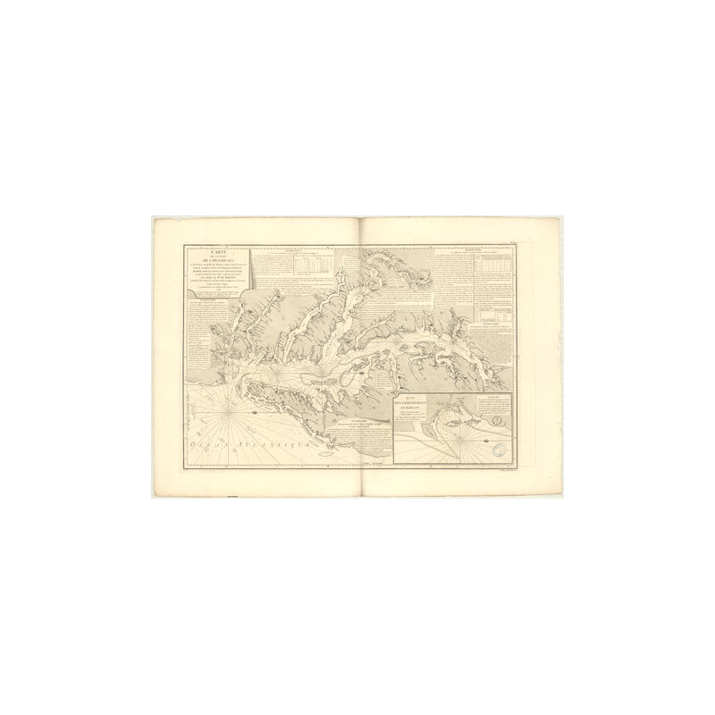 Reproduction carte marine ancienne - 340 - CHESAPEAKE (Baie) - ETATS-UNIS (Côte Est) - ATLANTIQUE - (1778 - ?)