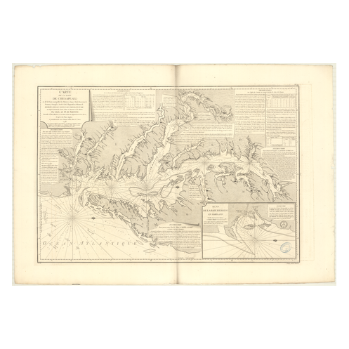 Reproduction carte marine ancienne - 340 - CHESAPEAKE (Baie) - ETATS-UNIS (Côte Est) - ATLANTIQUE - (1778 - ?) Reproduction carte marine ancienne - 340 - CHESAPEAKE (Baie) - ETATS-UNIS (Côte Est) - ATLANTIQUE - (1778 - ?)