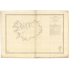 Reproduction carte marine ancienne Shom - 837 - FEROE (îles) - ISLANDE - Atlantique - (1836 - ?)