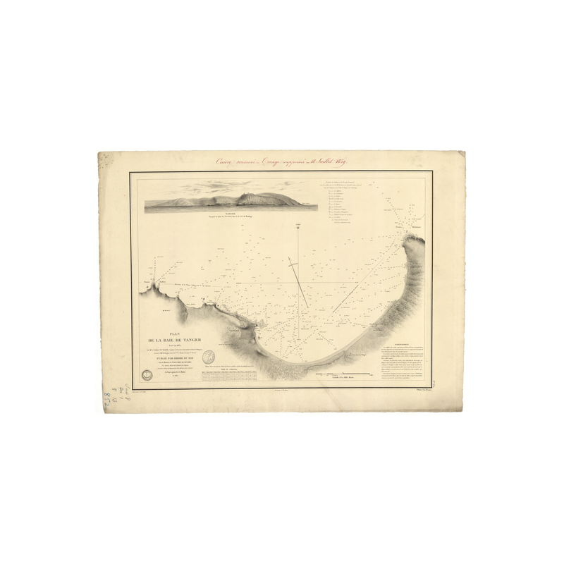 Carte marine ancienne - 852 - MAROC - Atlantique, AFRIQUE (Côte Nord) - (1837 - ?)