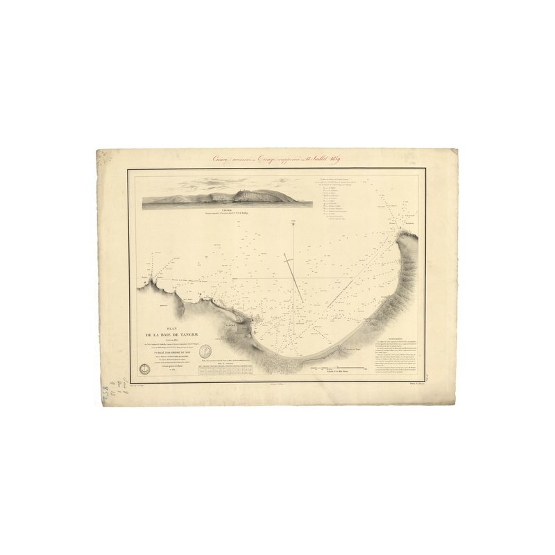 Reproduction carte marine ancienne - 852 - MAROC - ATLANTIQUE, AFRIQUE (Côte Nord) - (1837 - ?)