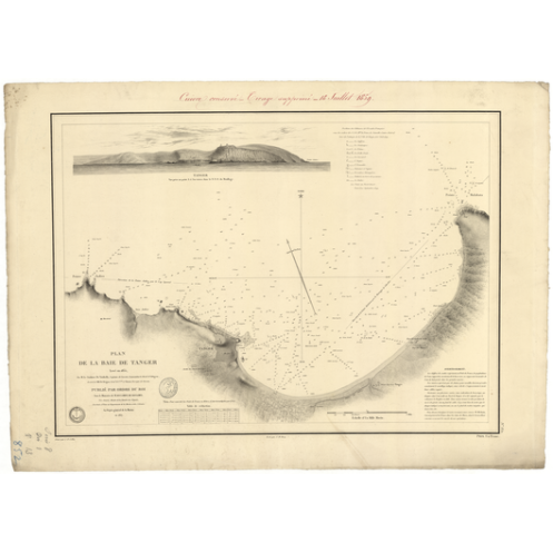 Reproduction carte marine ancienne - 852 - MAROC - ATLANTIQUE, AFRIQUE (Côte Nord) - (1837 - ?) Reproduction carte marine ancienne - 852 - MAROC - ATLANTIQUE, AFRIQUE (Côte Nord) - (1837 - ?)