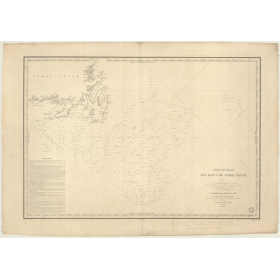 Carte marine ancienne - 893 - TERRE-NEUVE (Bancs) - CANADA (Côte Est) - ATLANTIQUE, AMERIQUE DU NORD (Côte Est) - (1839 - 1882)