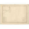 Reproduction carte marine ancienne - 893 - TERRE-NEUVE (Bancs) - CANADA (Côte Est) - ATLANTIQUE, AMERIQUE DU NORD (Côte Est) - (