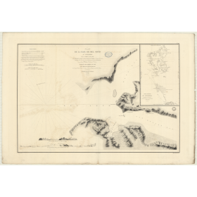 Reproduction carte marine ancienne - 912 - SPITZBERG, BEL SOND (Baie), BELLSUND (Baie) - ARCTIQUE, GROENLAND (Mer) - (1840 - 190