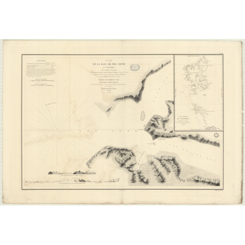 Reproduction carte marine ancienne - 912 - SPITZBERG, BEL SOND (Baie), BELLSUND (Baie) - ARCTIQUE, GROENLAND (Mer) - (1840 - 190 Reproduction carte marine ancienne - 912 - SPITZBERG, BEL SOND (Baie), BELLSUND (Baie) - ARCTIQUE, GROENLAND (Mer) - (1840 - 190