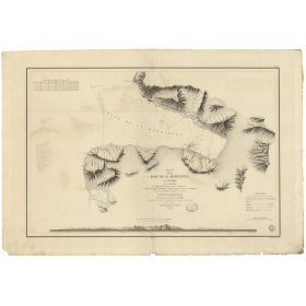 Reproduction carte marine ancienne Shom - 929 - SPITZBERG, MADELEINE (Baie) - Atlantique,GROENLAND (Mer) - (1841 - 1904)