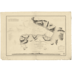 Reproduction carte marine ancienne - 929 - SPITZBERG, MADELEINE (Baie) - ATLANTIQUE, GROENLAND (Mer) - (1841 - 1904)