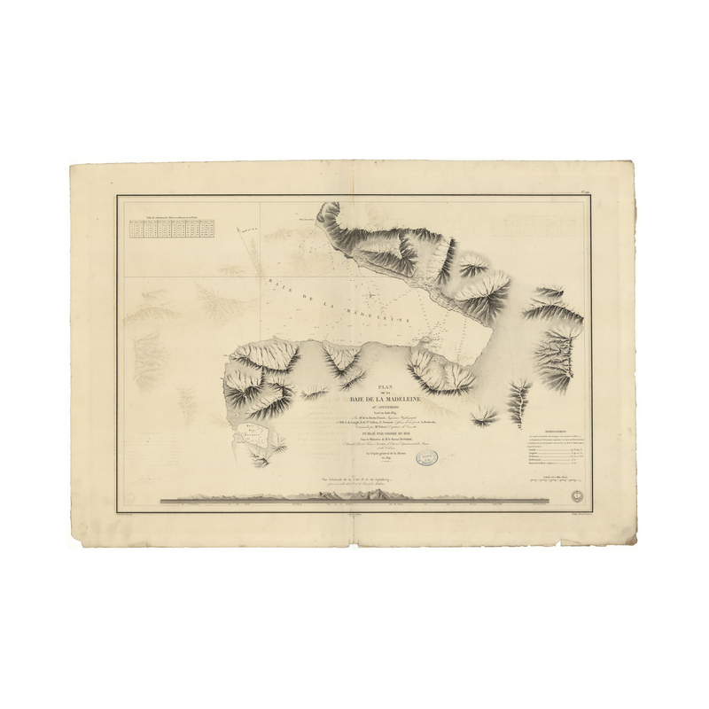Reproduction carte marine ancienne - 929 - SPITZBERG, MADELEINE (Baie) - ATLANTIQUE, GROENLAND (Mer) - (1841 - 1904)