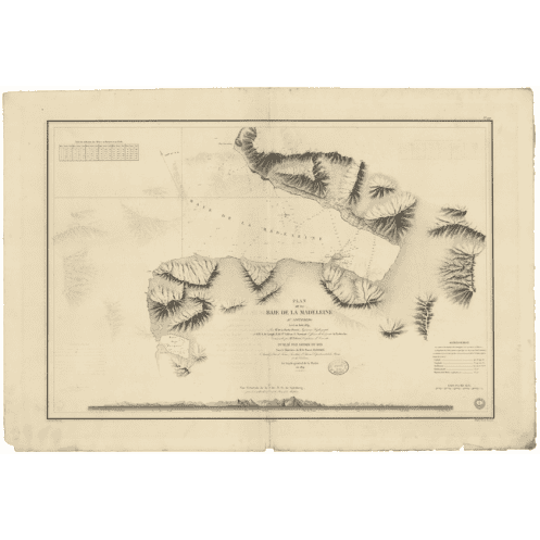 Reproduction carte marine ancienne - 929 - SPITZBERG, MADELEINE (Baie) - ATLANTIQUE, GROENLAND (Mer) - (1841 - 1904) Reproduction carte marine ancienne - 929 - SPITZBERG, MADELEINE (Baie) - ATLANTIQUE, GROENLAND (Mer) - (1841 - 1904)