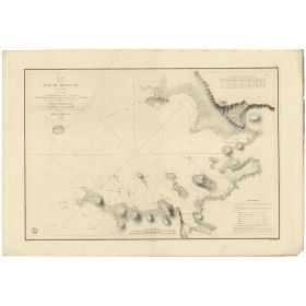 Reproduction carte marine ancienne - 954 - REIKLAVIK (Baie), REYKJAVIK (Baie) - ISLANDE (Côte Ouest) - ATLANTIQUE - (1842 - 1912