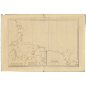 Carte marine ancienne - 959 - GUYANE, MARACA (île), MARANHAM (île) - BRESIL - ATLANTIQUE, AMERIQUE DU SUD (Côte Est) - (1842 - ?