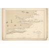 Reproduction carte marine ancienne - 2726 - FALKLAND (îles), MALOUINES (îles), STANLEY (Port), WILLIAM (Port), HARRIET (Port) -