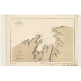 Reproduction carte marine ancienne - 2731 - AKMETCHET (Baie) - U.R.S.S. (Côte Sud) - NOIRE (Mer) - (1868 - 1891)