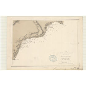 Reproduction carte marine ancienne - 2733 - YALTA (Rade), OURZOUF (Rade), JALTA (Rade) - U.R.S.S. (Côte Sud), CRIMEE - NOIRE (Me