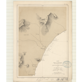 Reproduction carte marine ancienne Shom - 2734 - ALOUSHTA (Rade), ALUSHTA (Baie) - U.R.S.S. (Côte Sud),CRIMEE - NOIRE (